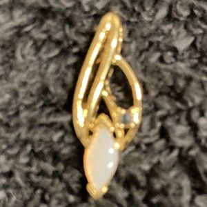 Opal and Gold Tone Pendant